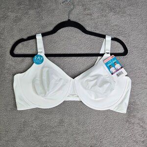 Vanity Fair Radiant Smooth Bra 42D Star White Underwire 76571 NEW NWT